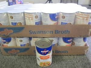 lot 380 image: 2 cases of 2414.5 oz cans of swans...