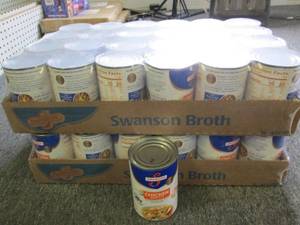 lot 382 image: 2 cases of 2414.5 oz cans of swans...