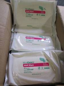 lot 395 image: case of 24 packs of adult wipes 24 ...