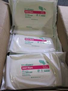 lot 398 image: case of 24 packs of adult wipes 24 ...