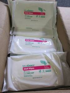 lot 401 image: case of 24 packs of adult wipes 24 ...