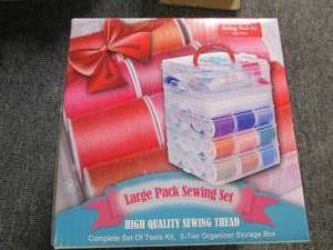 lot 431 image: large pack sewing kit looks new...