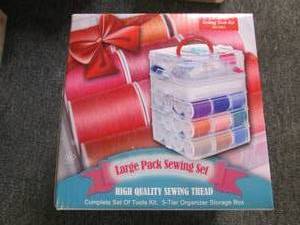 lot 435 image: large pack sewing kit looks new...