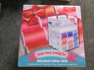 lot 438 image: large pack sewing kit looks new...