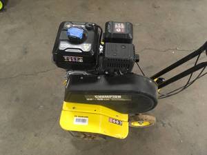 lot 13 image: Champion Power Equipment  22 in. 212cc 4-Stroke Gas Garden Front Tine Tiller with Forward and Reverse Customer Returns See Pictures