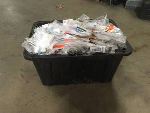 lot 18 image: Lot of Amerock  Bar Pulls 7-916 in (192 mm) Center-to-Center Stainless Steel Drawer Pull  Customer Returns See Pictures