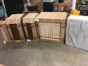 lot 27 image: Lot of  Kitchen Cabinets Different Models and Conditions  Customer Returns See Pictures
