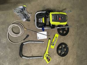 lot 29 image: RYOBI  2300 PSI 1.2 GPM High Performance Cold Water Corded Electric Pressure Washer   Customer Returns See Pictures