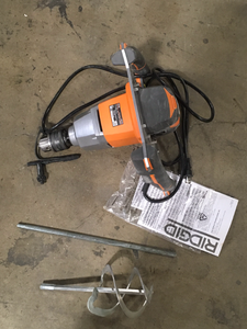 lot 37 image: RIDGID  Single-Paddle Mixer   Customer Returns See Pictures