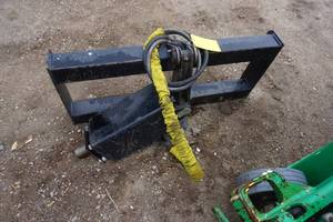 Universal Mount Bobcat Skid Loader Skid Steer Hydraulic Auger Attachment