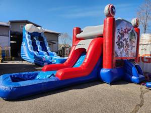 15x28 Marvell Avengers  4-in-1 Waterslide Combo with Pool