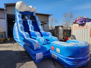 16 Blue Marble Tidle Wave Water Slide