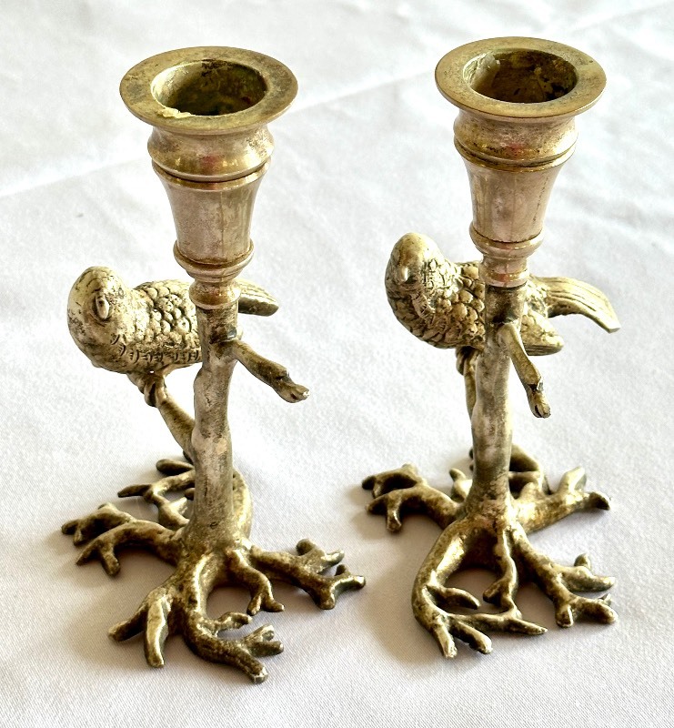 Mottahedeh Vintage Collectible Brass Candlesticks
