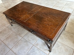 lot 17 image: Wood and Metal Coffee Table by HART Associates