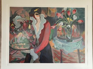 lot 5 image: Framed Barbara Wood  Print