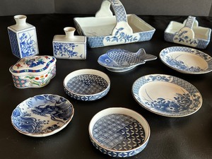 lot 31 image: Assortment of Blue and White Asian Inspired Dishes