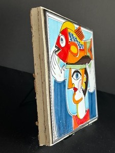 lot 2 image: Giovanni DeSimone Hand Painted Tile