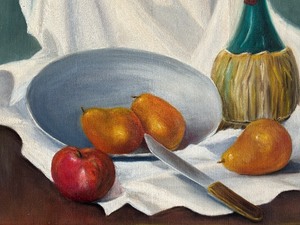 lot 52 image: Oil on Canvas Still Life by K. Steibing