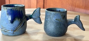 lot 57 image: Two Wylie Whale Tale Coffee Mugs