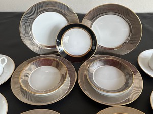lot 55 image: Mixture of Fun Dishes including Fitz and Floyd and Mottahedeh
