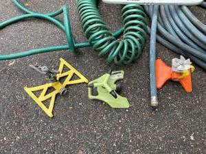 lot 105 image: Suncast Hose Reel, Hoses and Sprinklers