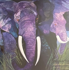 lot 140 image: Night Run Framed Serigraph Print by Betsey Fowler