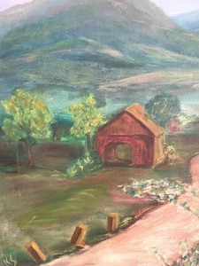 lot 158 image: Original Unframed Oil on Canvas Painting