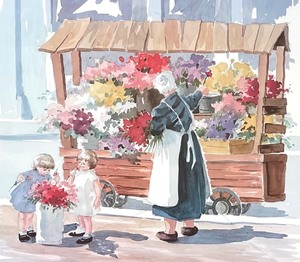 lot 174 image: Just Passing By Print by Jeanne Down