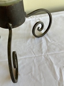lot 177 image: Decorative Metal Candle Holder