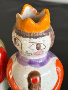 lot 79 image: DeSimone Pottery King Candle Holder and DeSimone Queen Candle Holder