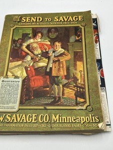 lot 16A image: Antique MW Savage Catalogue Fall Winter 1925-26