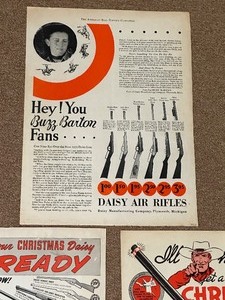 lot 33 image: Vintage Daisy Air Rifle Ads