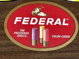 lot 37 image: Assorted Federal Ammunition Advertising Decals
