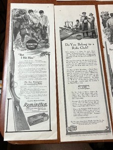 lot 49 image: Collection of Vintage Remington Black and White Advertising Clippings