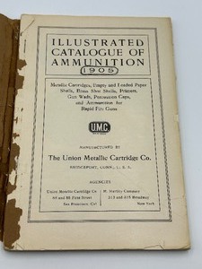 lot 6 image: Antique U.M.C. Ammunition Catalogue