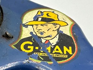 lot 11 image: Vintage Toy Metal Wyandotte G-Man Pistol