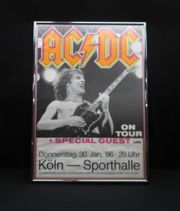 COLLECTIBLE ACDC FRAMED POSTER