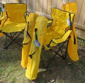 4 NEW MYSTIC TAILGATE PADDED CHAIRS