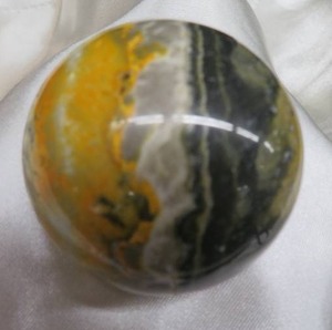 NATURAL BUMBLEBEE JASPER CRYSTAL SPHERE