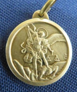 VINTAGE ITALIAN ST. MICHAEL MEDAL
