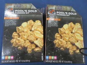 2 NEW FOOLS GOLD PANNING KITS