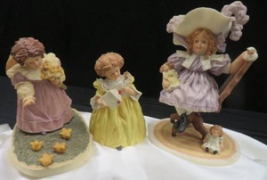 3 MAUDE HUMPHREY BOGART FIGURINES PLUS