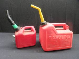 2 NEWER PLASTIC GAS CANS