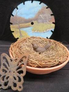 CAST IRON AND PAINTED SAWBLADE
