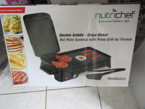 lot 204 image: NUTRICHEF GRILL - NEW IN UNOPENED BOX