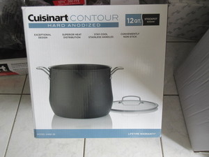 lot 206 image: CUISINART 12 QT. STOCK POT- NEW  IN UNOPENED BOX
