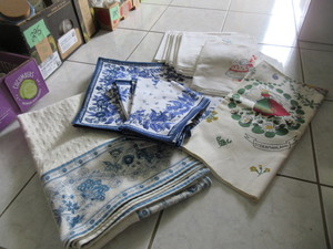 lot 300 image: SCANDINAVIAN TABLE LINEN
