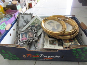 lot 309 image: BIG BOX OF NICE QUALITY PICTURE FRAMES-MANY ARE NEW