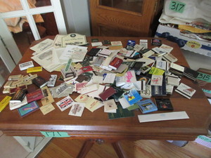lot 324 image: MATCHBOOKS, TICKETS, WINE COASTERS AND OTHER PAPER COLLECTIBLES