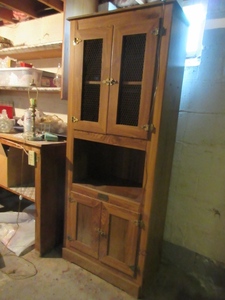 lot 177 image: WHITE CLAD ICE BOX STYLE CABINET
